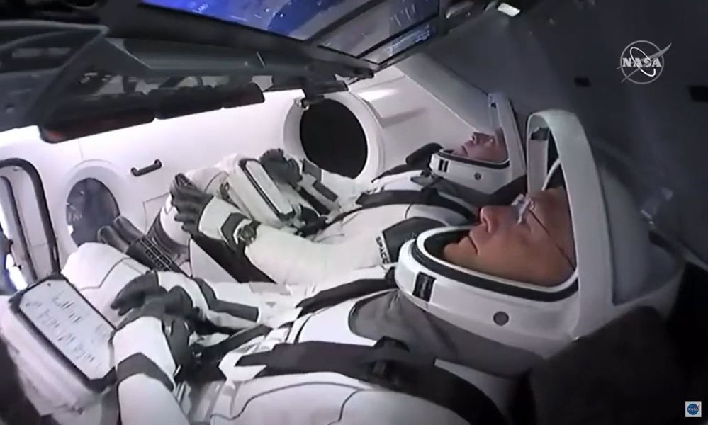 SpaceX-Rakete auf dem Weg zur ISS