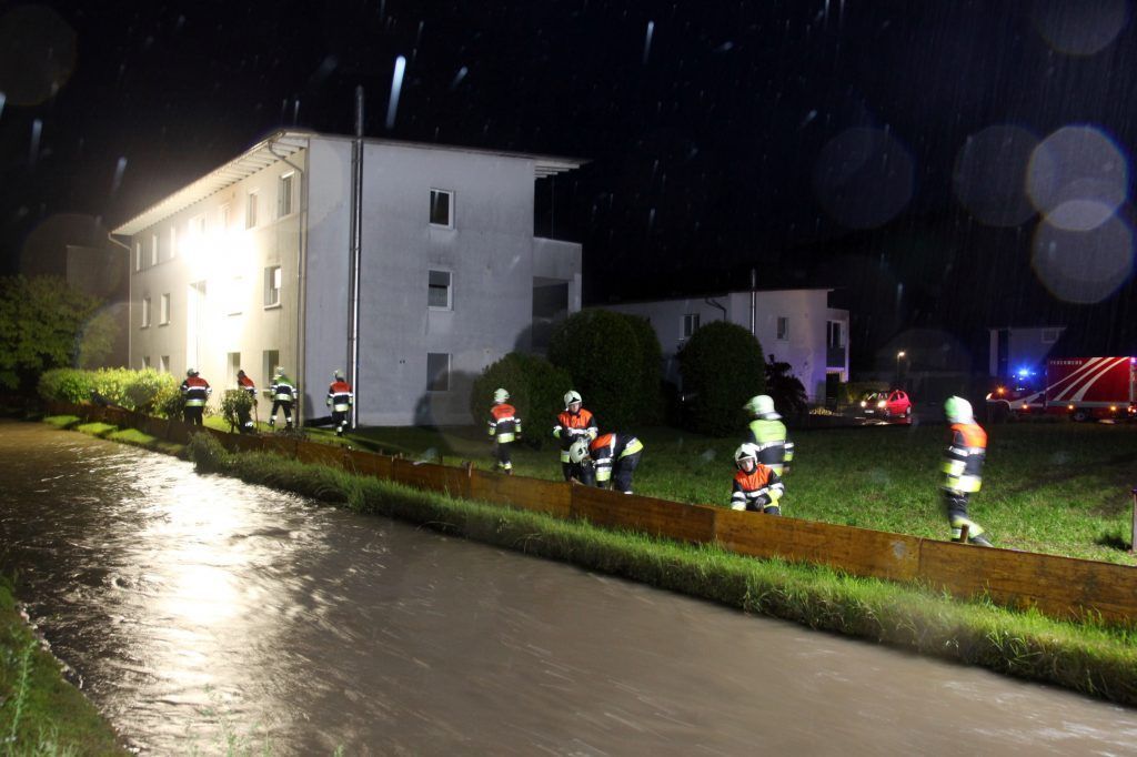 Starkregen sorgte für 37 Feuerwehreinsätze