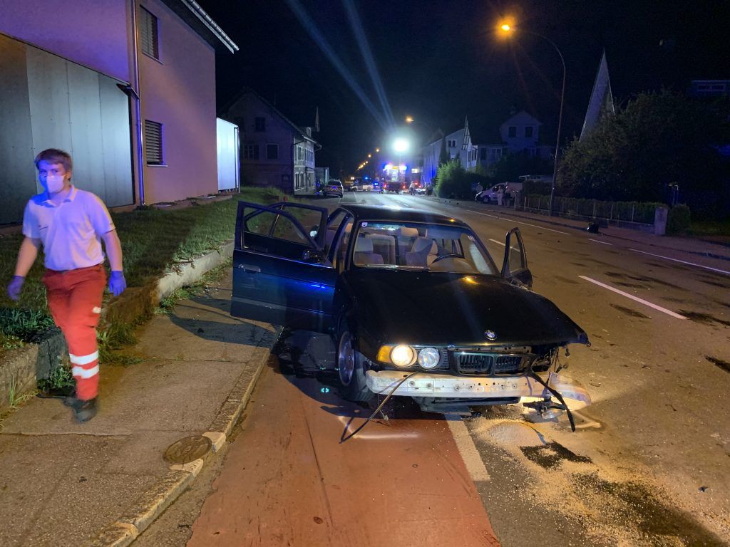 Unfall mit vier Verletzten in Hohenems