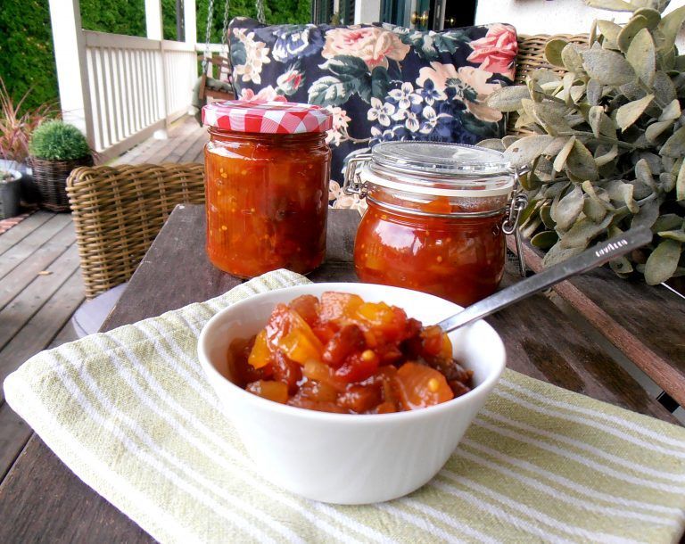 Herbstliches Apfel-Tomatenchutney