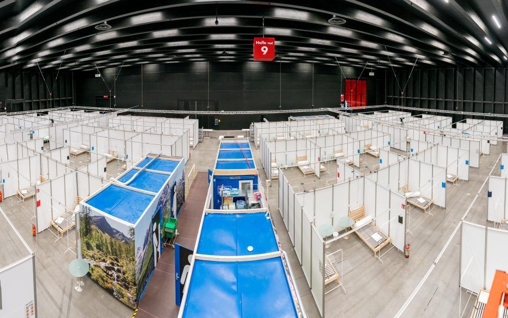 Neues Corona-Behandlungszentrum in Betrieb