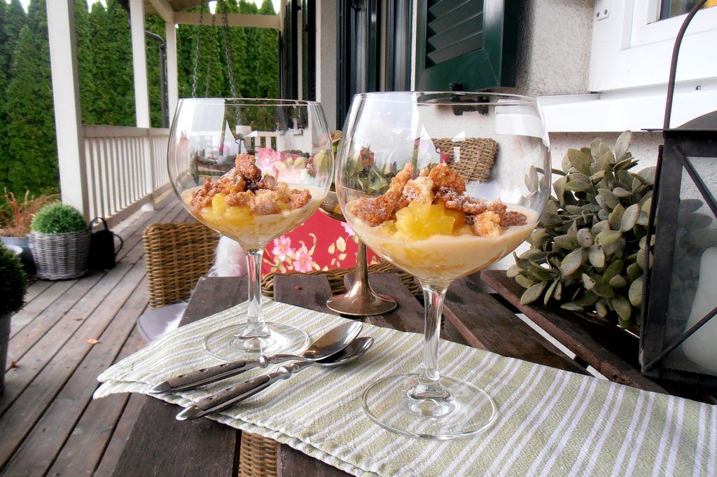 Apfelstreuselkuchen im Glas