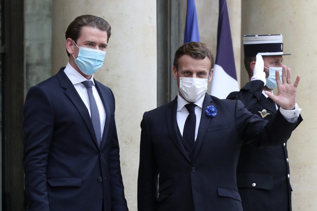 Macron empfängt Kurz im Élyséepalast