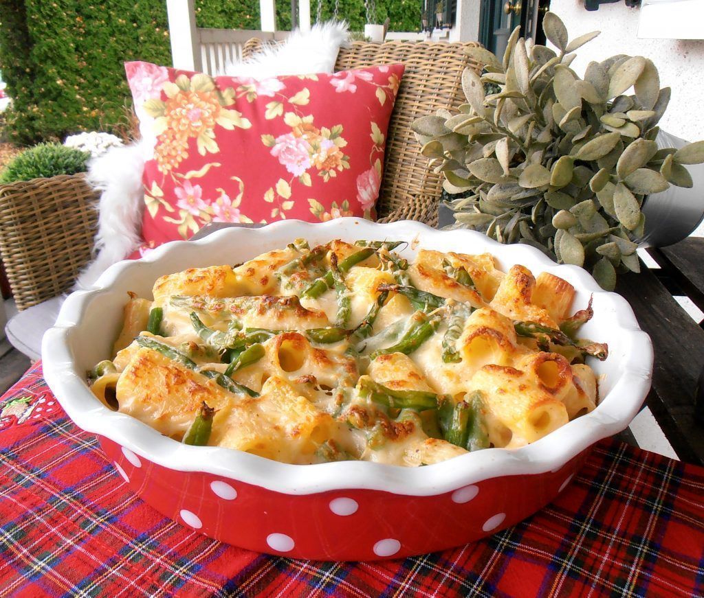 Grüne-Bohnen-und-Pasta-Gratin