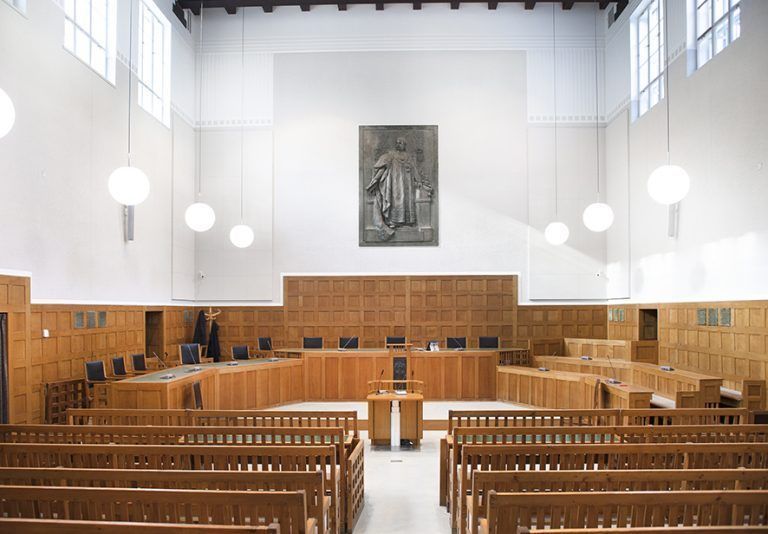 Der Schwurgerichtssaal in Feldkirch. <span class="copyright">Archivbild/Klaus Hartinger</span>