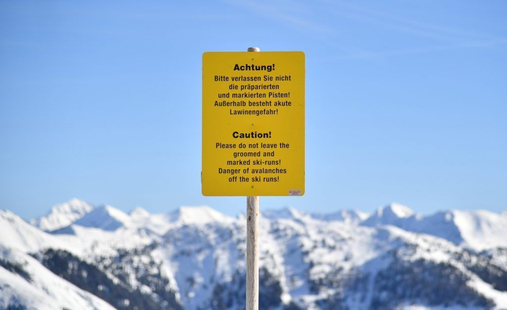 Abseits der Piste ist Vorsicht geboten