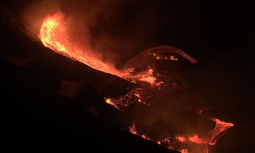 Vulkan Kilauea ausgebrochen