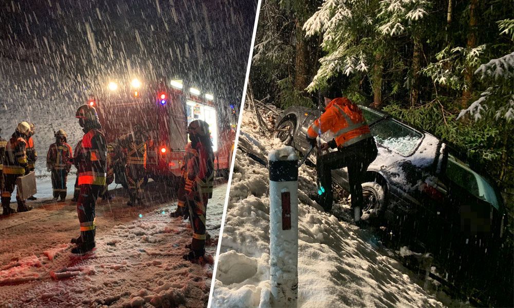 Schneefälle machen Autofahrer zu schaffen