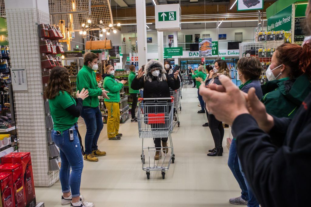 Kein Ansturm auf Geschäfte