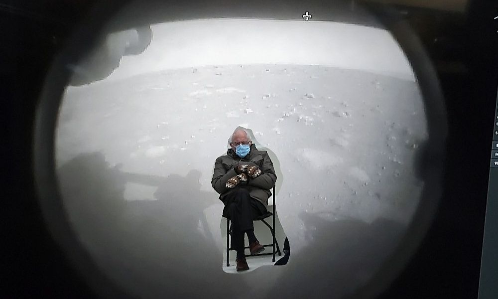 Auch Bernie Sanders landete auf Mars