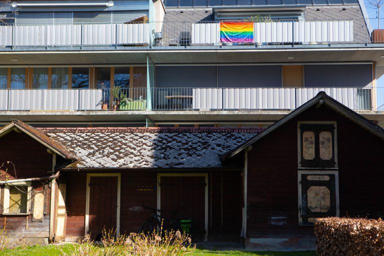 Regenbogenfahne in Dornbirn. <span class="copyright">Hartinger</span>