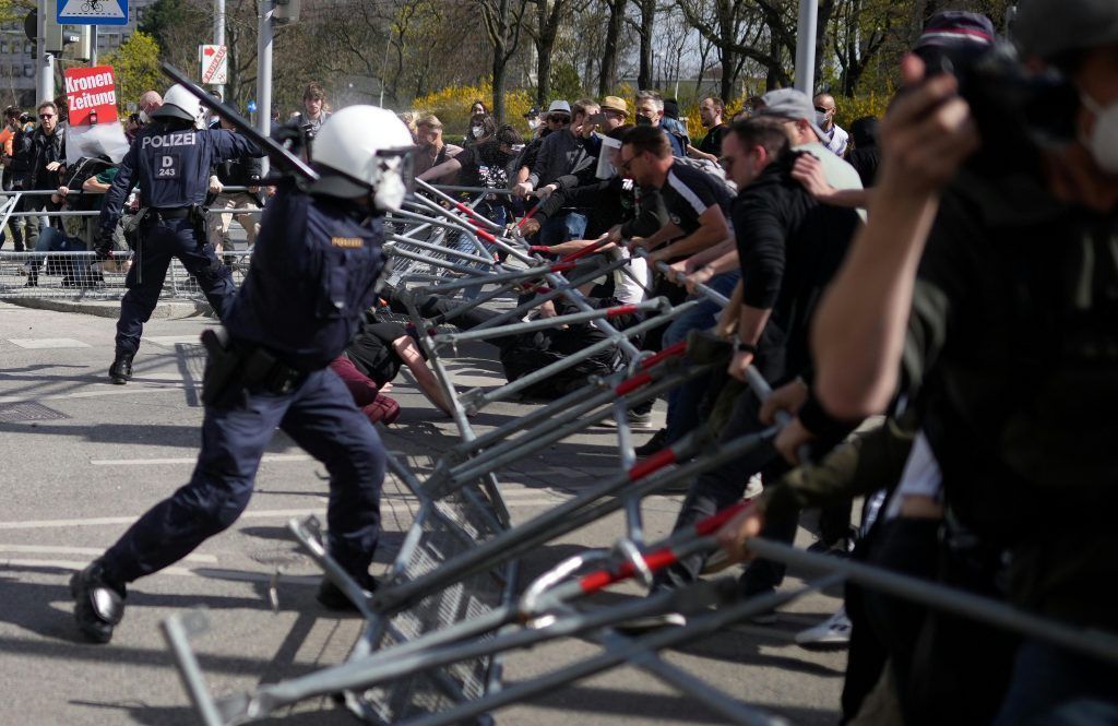 Festnahmen bei Corona-Großdemo