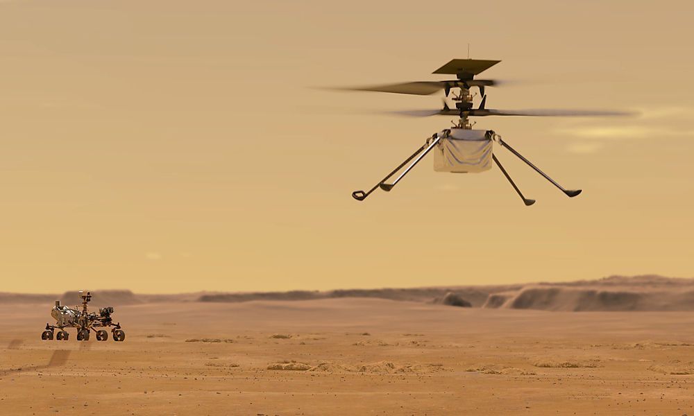 Mini-Hubschrauber auf Mars abgesetzt
