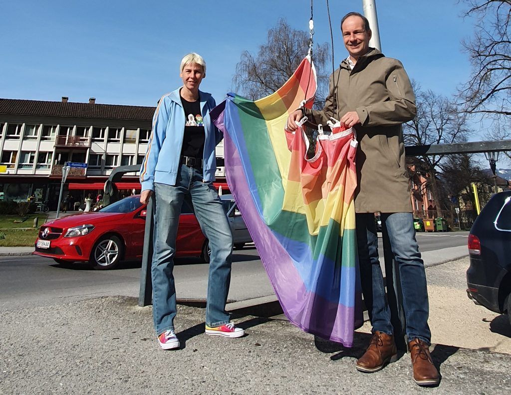 Gestohlene Fahne kam wieder retour