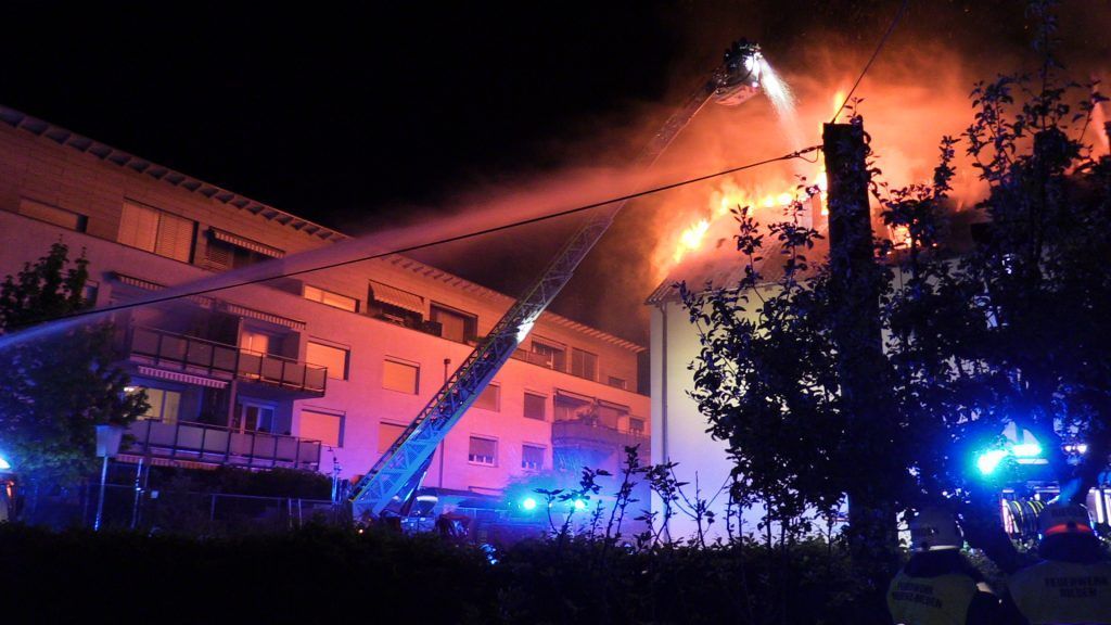 Ein Toter und 25 Menschen ohne Dach überm Kopf