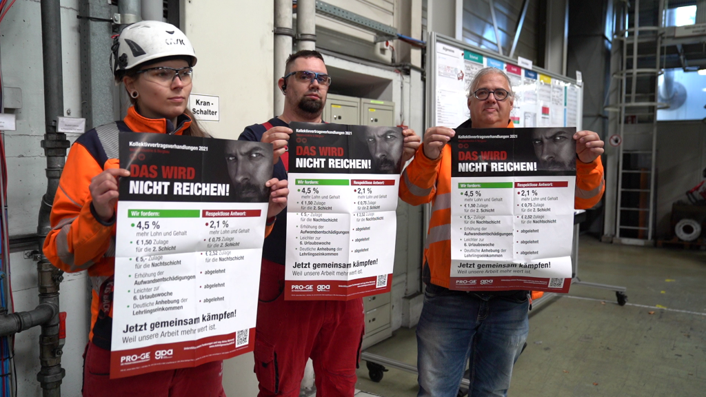 Vorarlbergs Metaller zeigen sich kämpferisch
