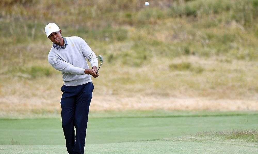 Tiger Woods steht wieder im Training