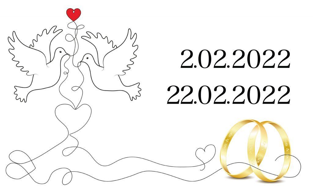 Zahlenspiel als Hochzeitsdatum
