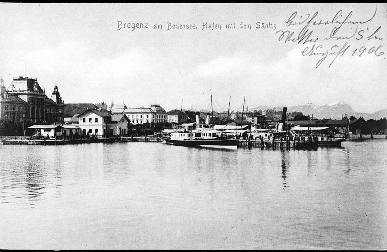 Ansichtskarte aus Bregenz vom Jahr 1906.<span class="copyright"> ÖNB</span>