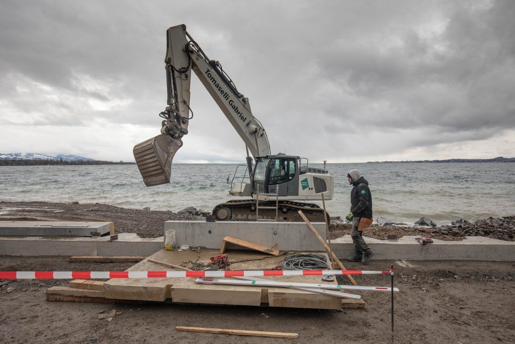 So sieht die Baustelle bei der Pipeline aus