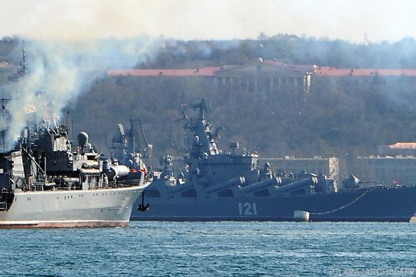 Flaggschiff der russischen Schwarzmeerflotte gesunken