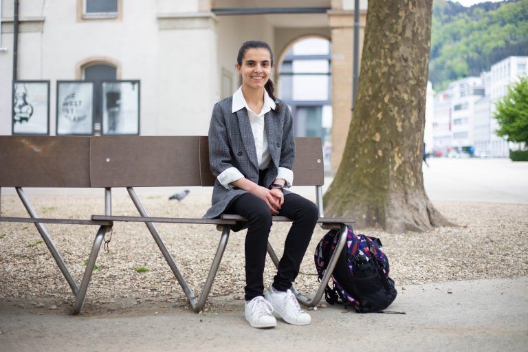 Seit 2014 ist die Syrerin Khadija Shek Rashid mit ihrer Familie in Vorarl­berg.<br><span class="copyright">Klaus Hartinger</span>