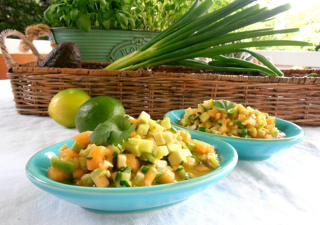 Sommersalsa mit Melonen