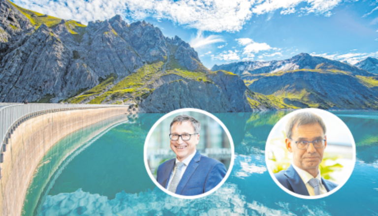 Illwerke-Vorstand Helmut Mennel geht in Pension, Strom ist im Landhaus derzeit Chefsache.<span class="copyright">PATRICK SAELY/VKW;Marcel Hagen/VKW; Hartinger</span>