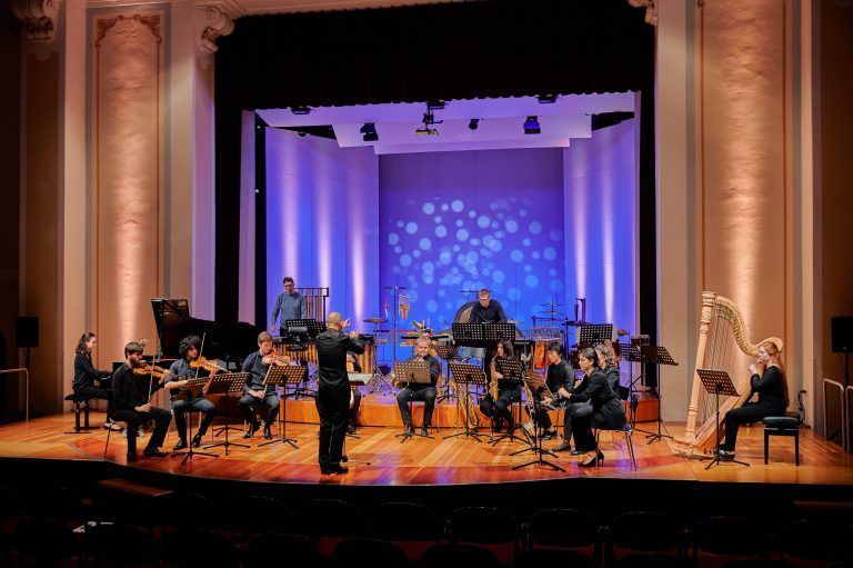 Das Ensemble für Neue Musik der Privathochschule gestaltete die Matinee.<br><span class="copyright">Victor Marin</span>