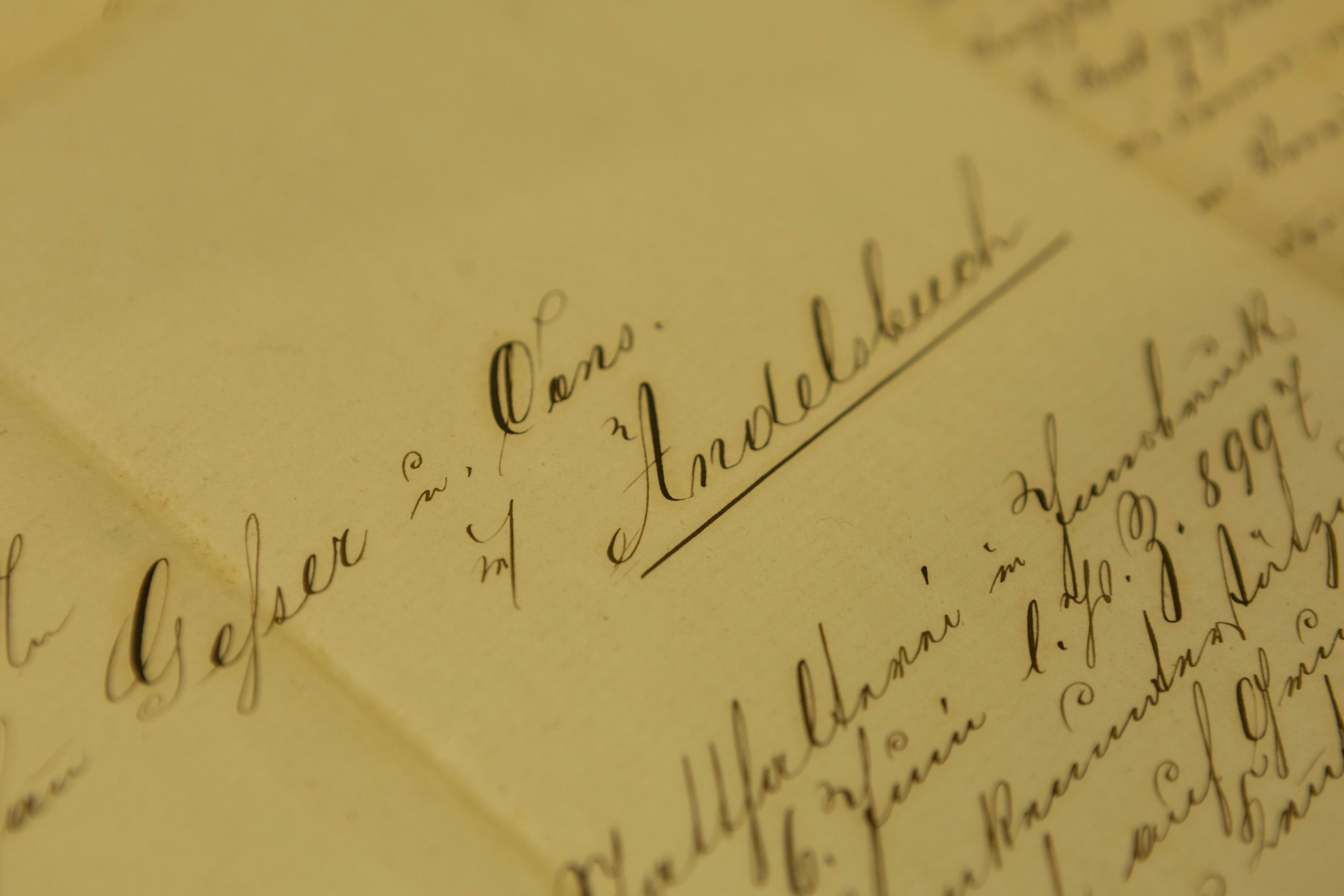 Recht viele Dokumente sind in Kurrentschrift verfasst. <span class="copyright">Hartinger</span>