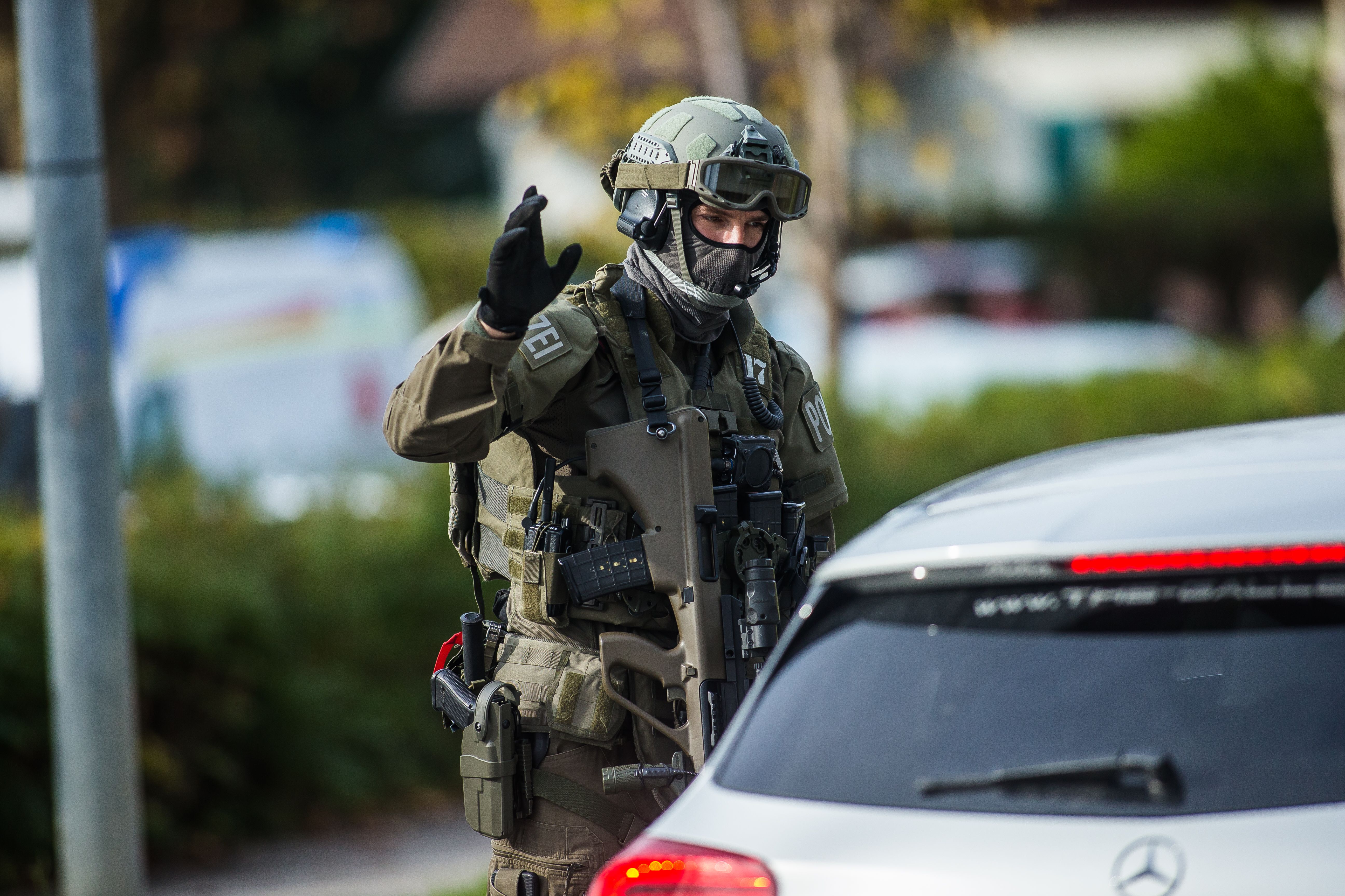 Polizeieinsatz. <span class="copyright">Hartinger</span>