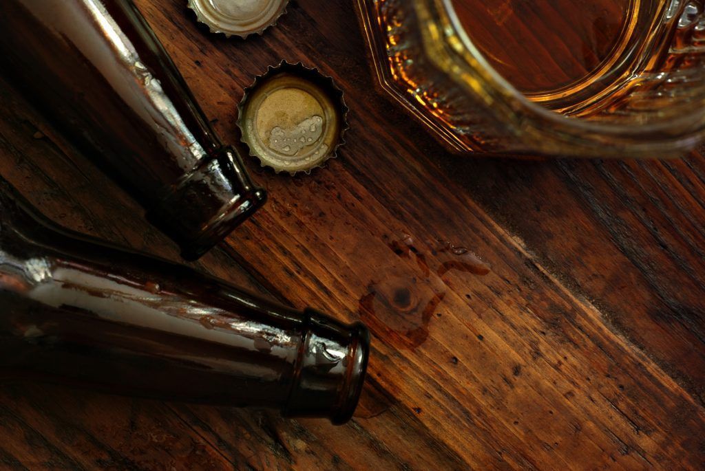 Bierflasche traf den Falschen im Gesicht