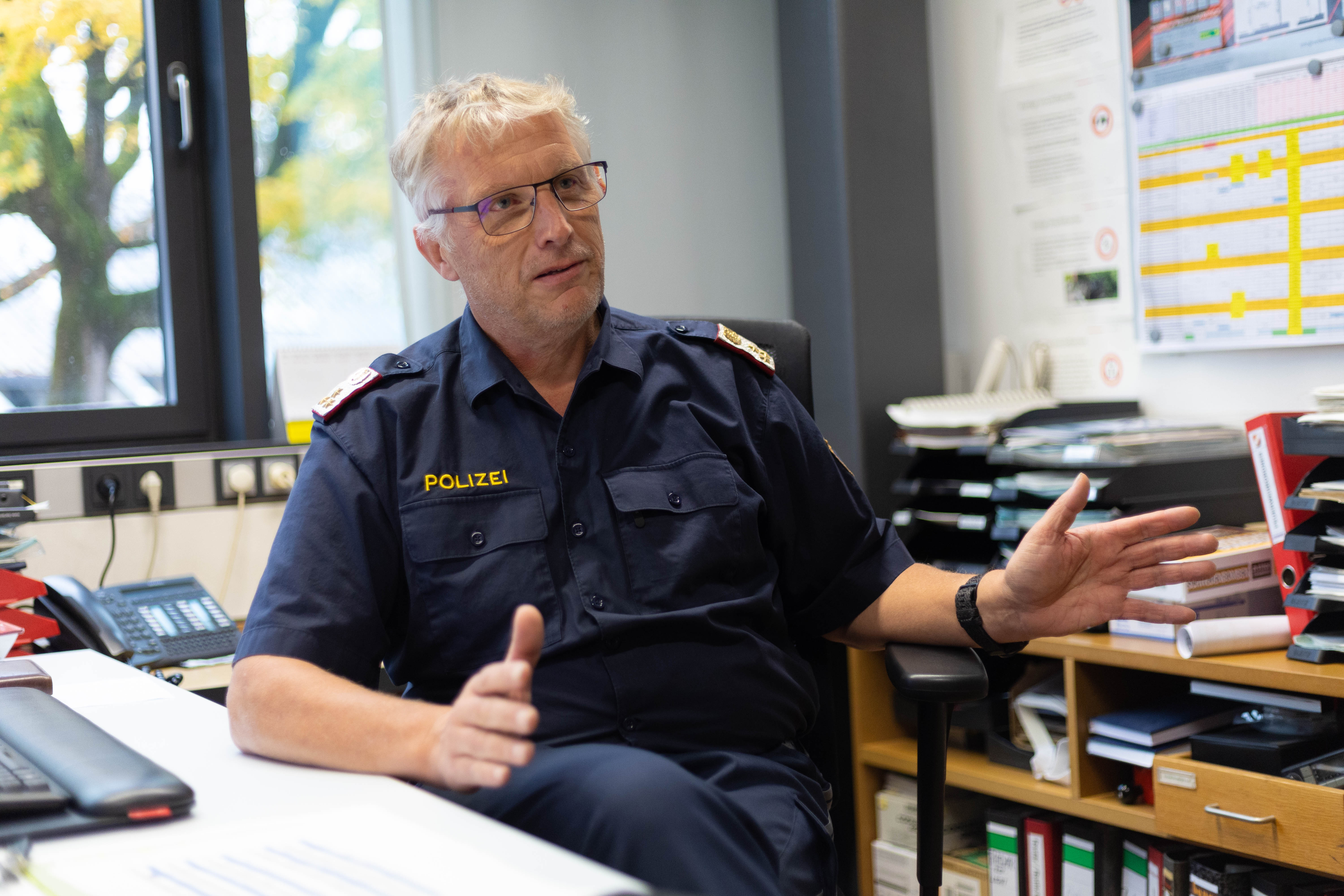 Hans-Peter Schwendinger ist Kommandant der Stadtpolizei Dornbirn. <span class="copyright">(C) HARTINGER</span>