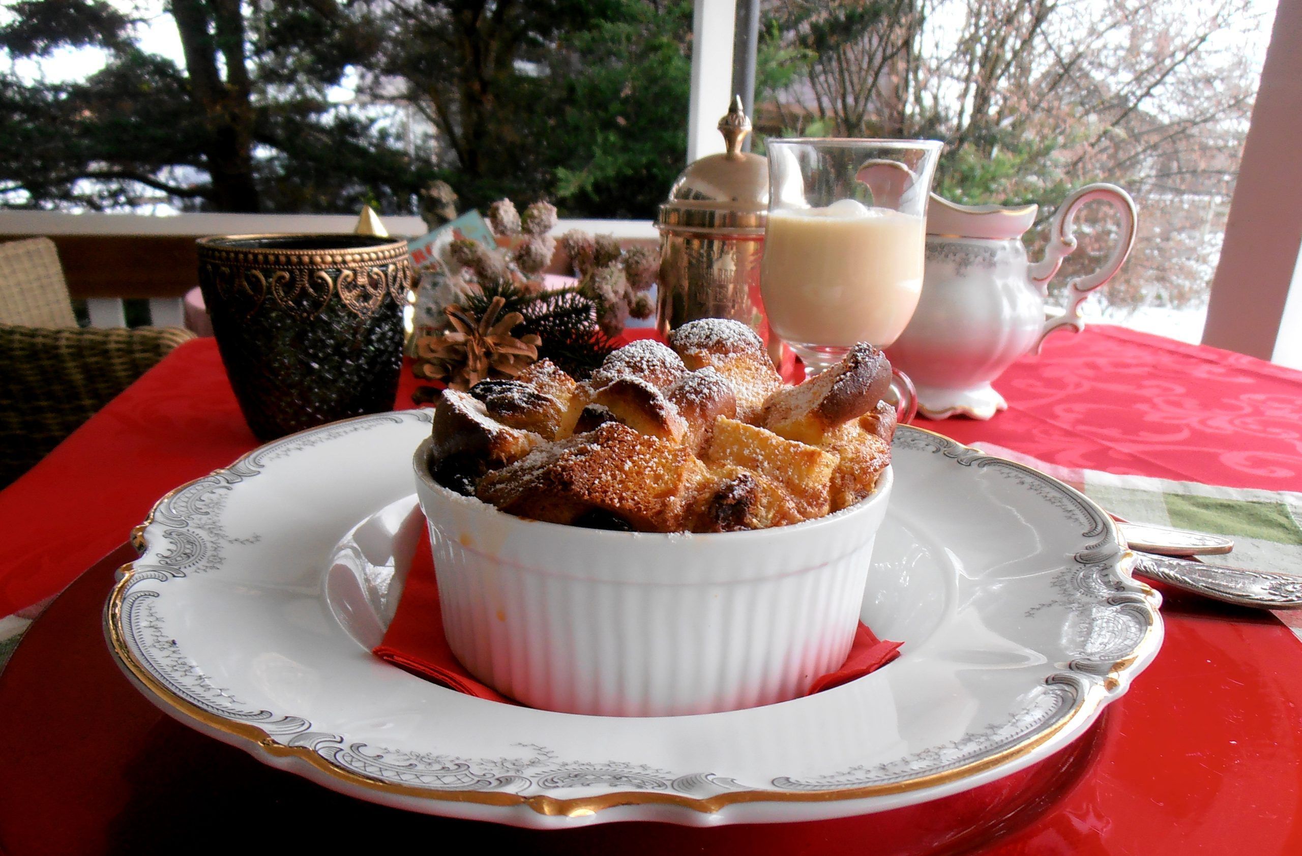 Bread and Butter Pudding sorgt für süße Stimmung am Heiligen Abend. <span class="copyright">Ulrike Hagen</span>