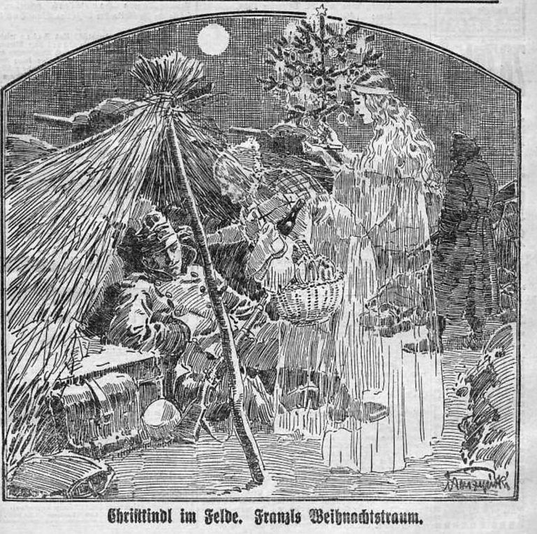 Zu Beginn des Krieges glaubte man noch an frohe Weihnachten im Feld. <span class="copyright">Anno</span>