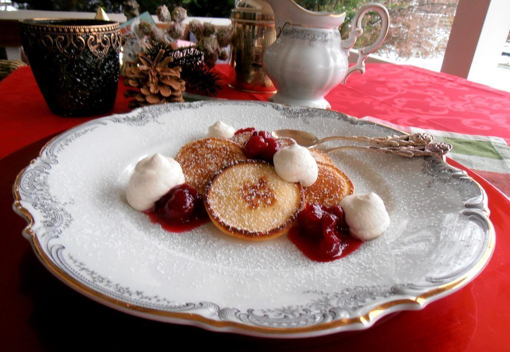 Mini Pancakes mit Cranberries