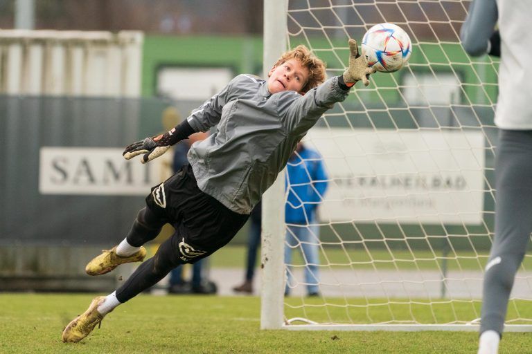 Der neue Keeper Andreas Jungdal wusste zwischen den Pfosten zu überzeugen. <span class="copyright">Stiplovsek</span>
