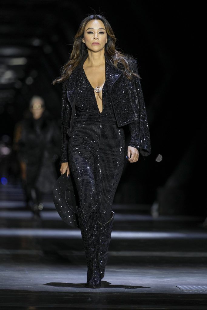 Verona Pooth läuft bei der Fashion Week für Philipp Plein