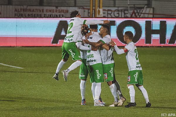 Lustenau startet mit 1:0 in Hartberg in die Qualigruppe