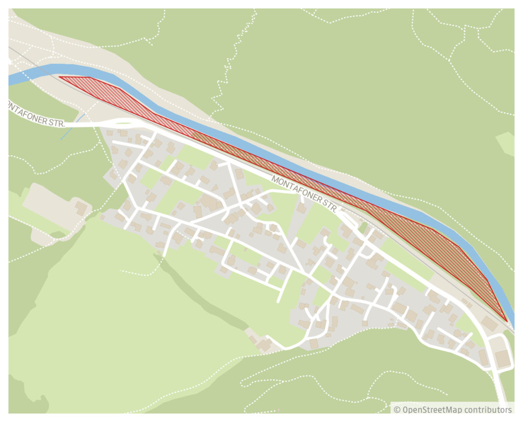 Hier wird die Montafoner Straße verlegt