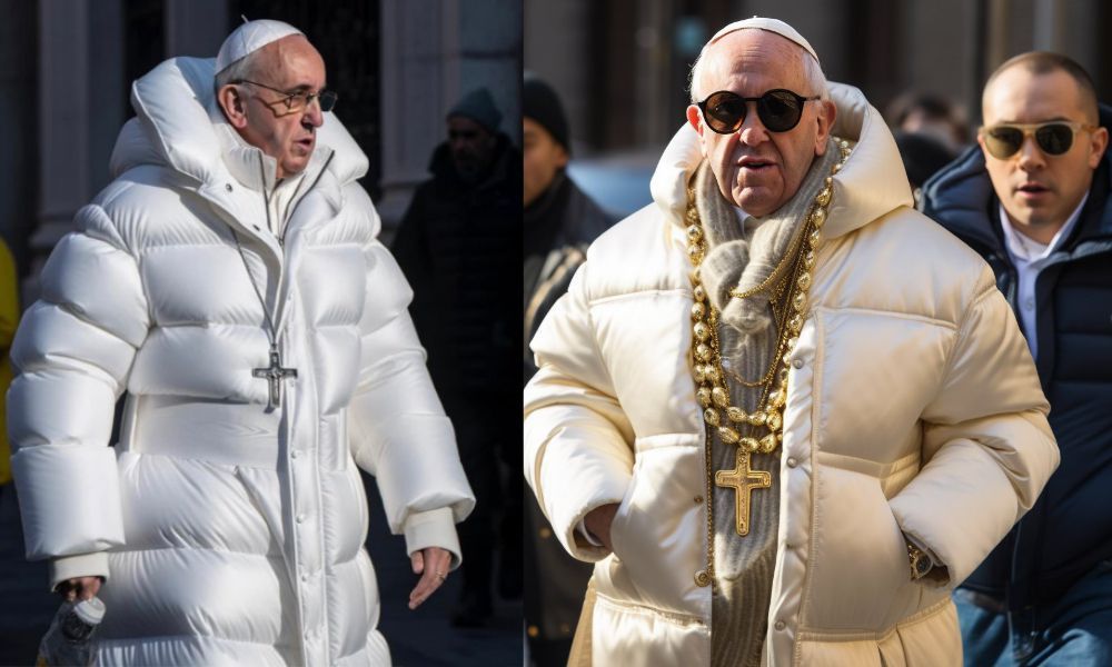 KI-Fotos zeigen Papst in außergewöhnlicher Mode