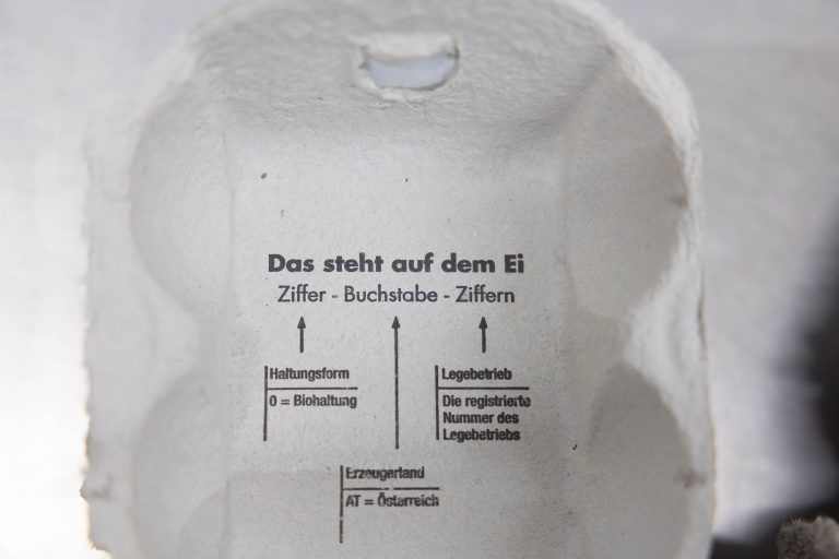 Im Karton wird die Bedeutung der Ziffern und Buchstaben erklärt.<span class="copyright"> Klaus Hartinger</span>