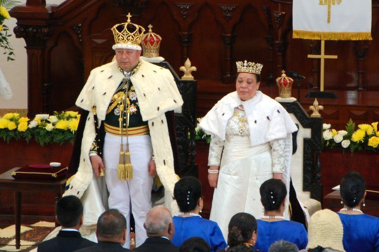Der König mit Königin Nanasipau'u. <span class="copyright">Fonua/afp</span>