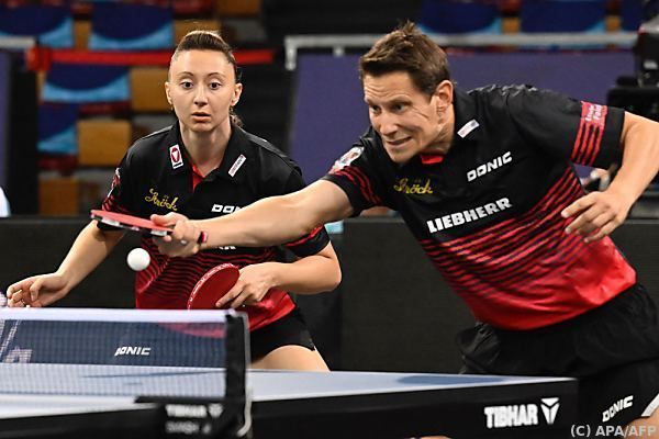 Tischtennis-Mixed Gardos/Polcanova bei European Games out