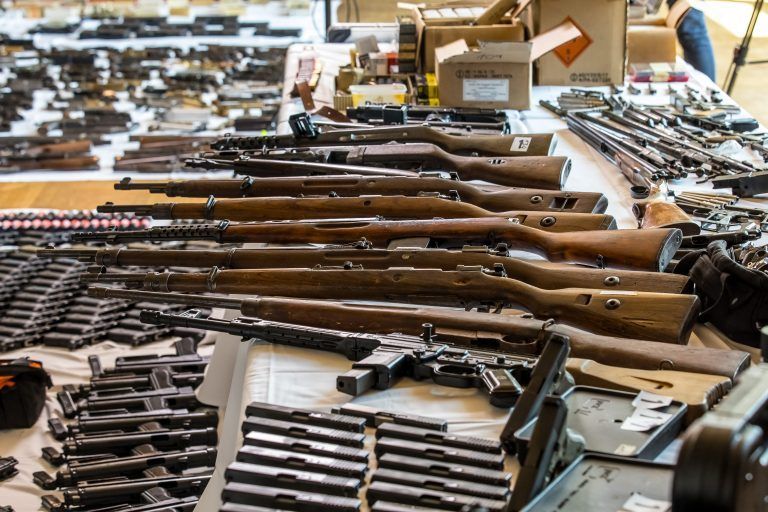 Hunderte Waffen wurden sichergestellt. <span class="copyright">APA</span>