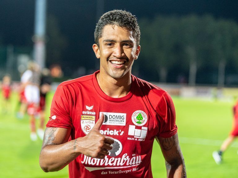 Renan hat für den FC Dornbirn zehn Tore in der Herbstrunde erzielt. <span class="copyright">GEPA/Lerch</span>