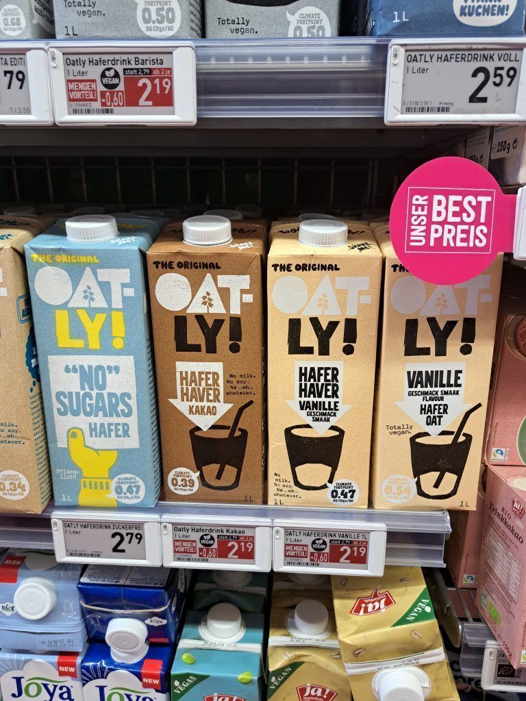 Beliebt in allen Märkten: Haferdrinks von Oatly.