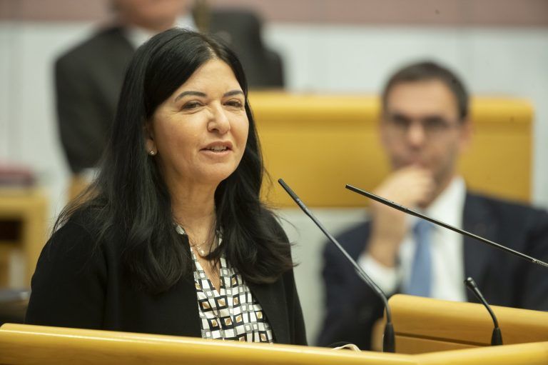 Die geschäftsführende SPÖ-Klubobfrau Manuela Auer. <span class="copyright">Maurice Shourot</span>