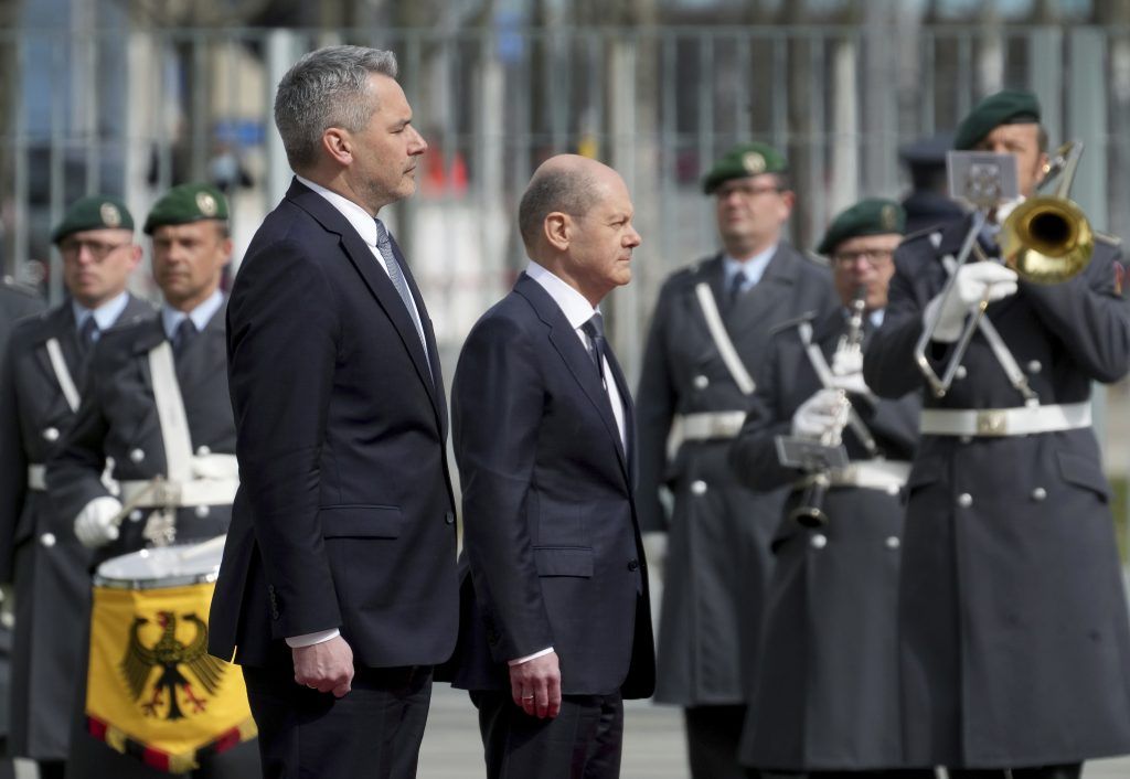 Deutscher Kanzler Scholz kommt nach Wien
