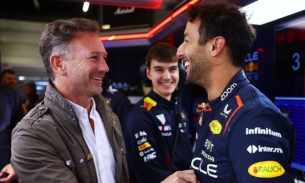 Daniel Ricciardo hat beim Reifentest sichtlich Spaß